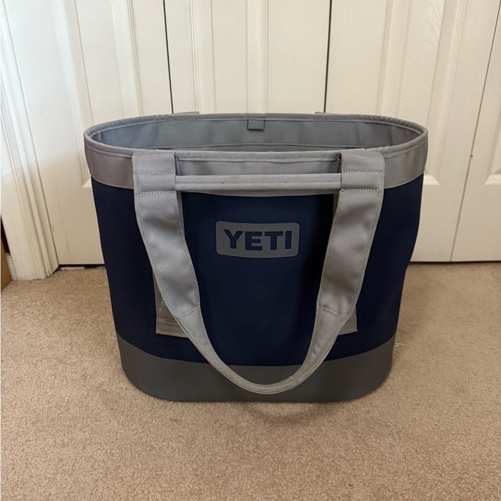 YETI Blue and Gray Duffel Bag